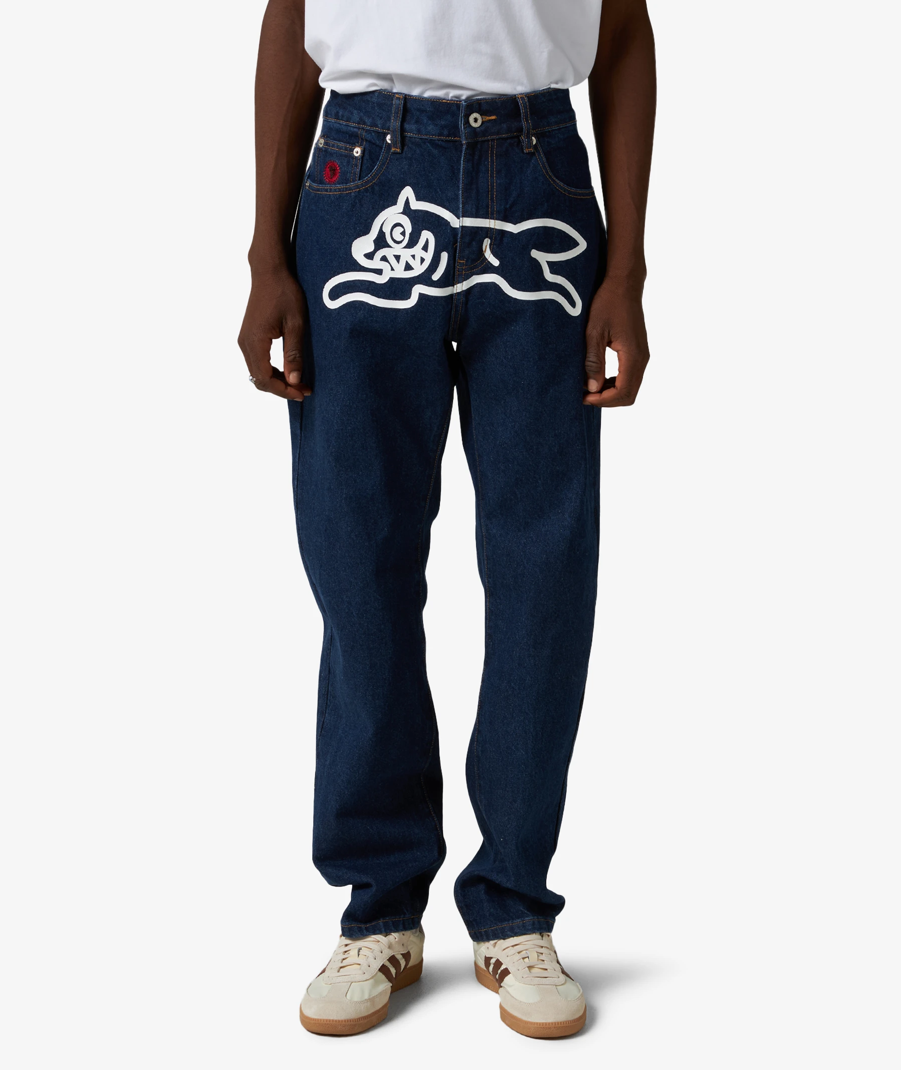 Icecream Running Dog Denim Pants in Blue | SVD