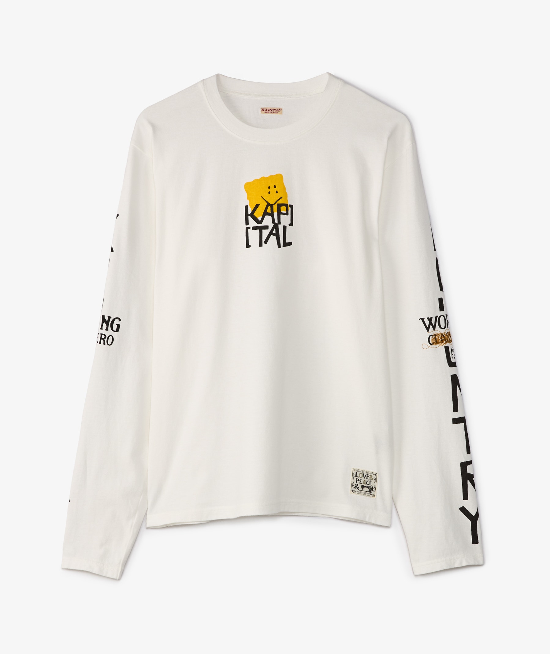 HUMAN MADE Graphic Long Sleeve T-Shirt in White | SVD