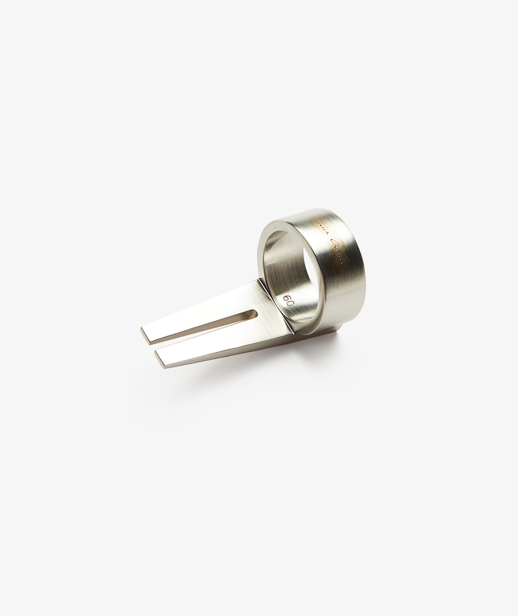 Rick Owens Open Trunk Ring in Silver | SVD USA