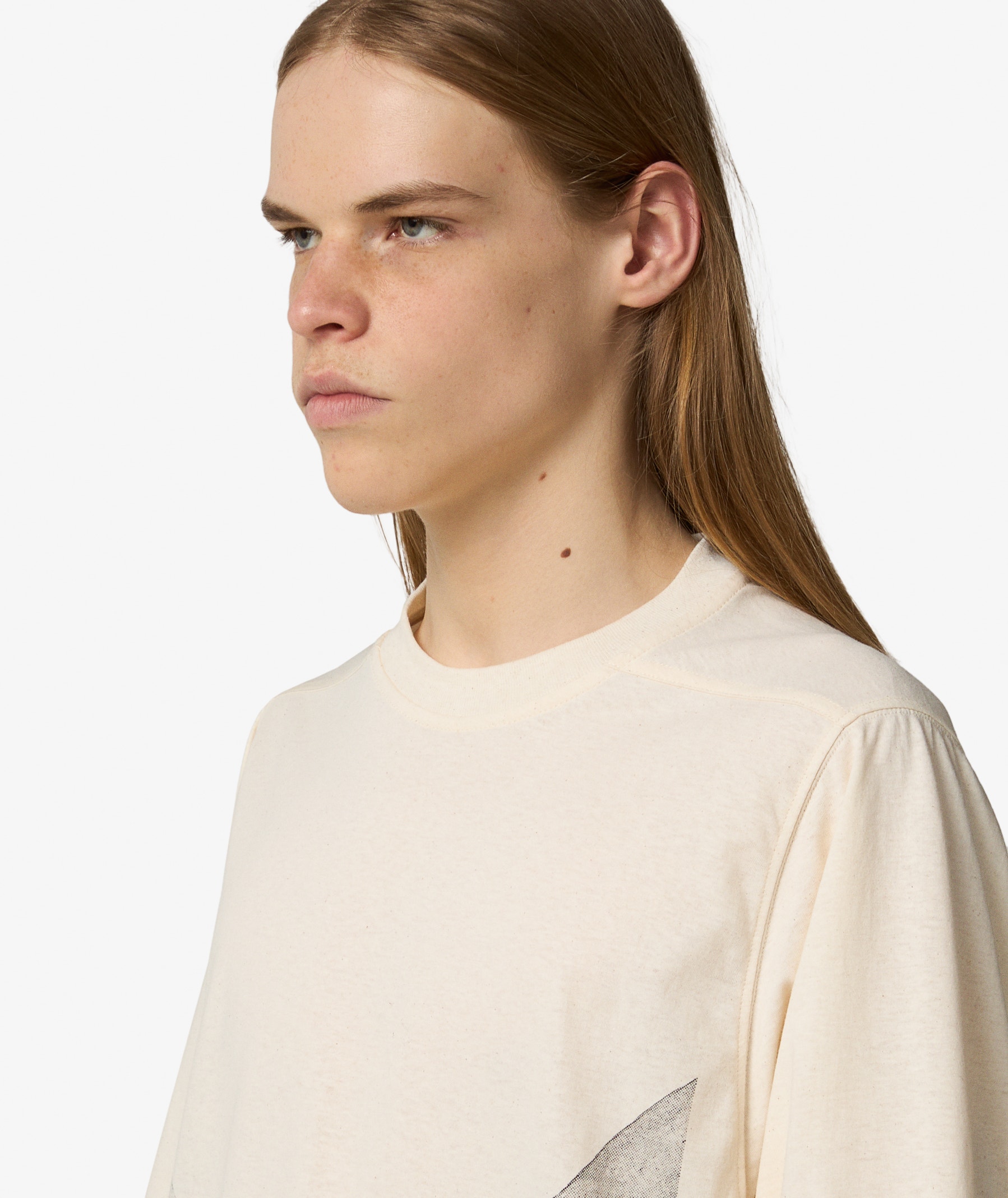 Rick Owens Jumbo T-Shirt in Eggshell White | SVD USA