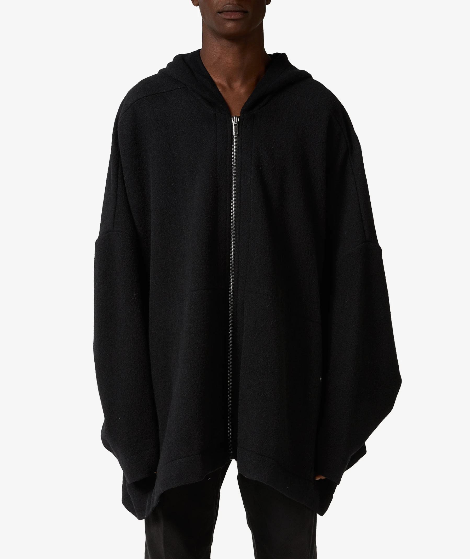 Rick Owens Jumbo Hooded Peter Jacket in black | SVD USA