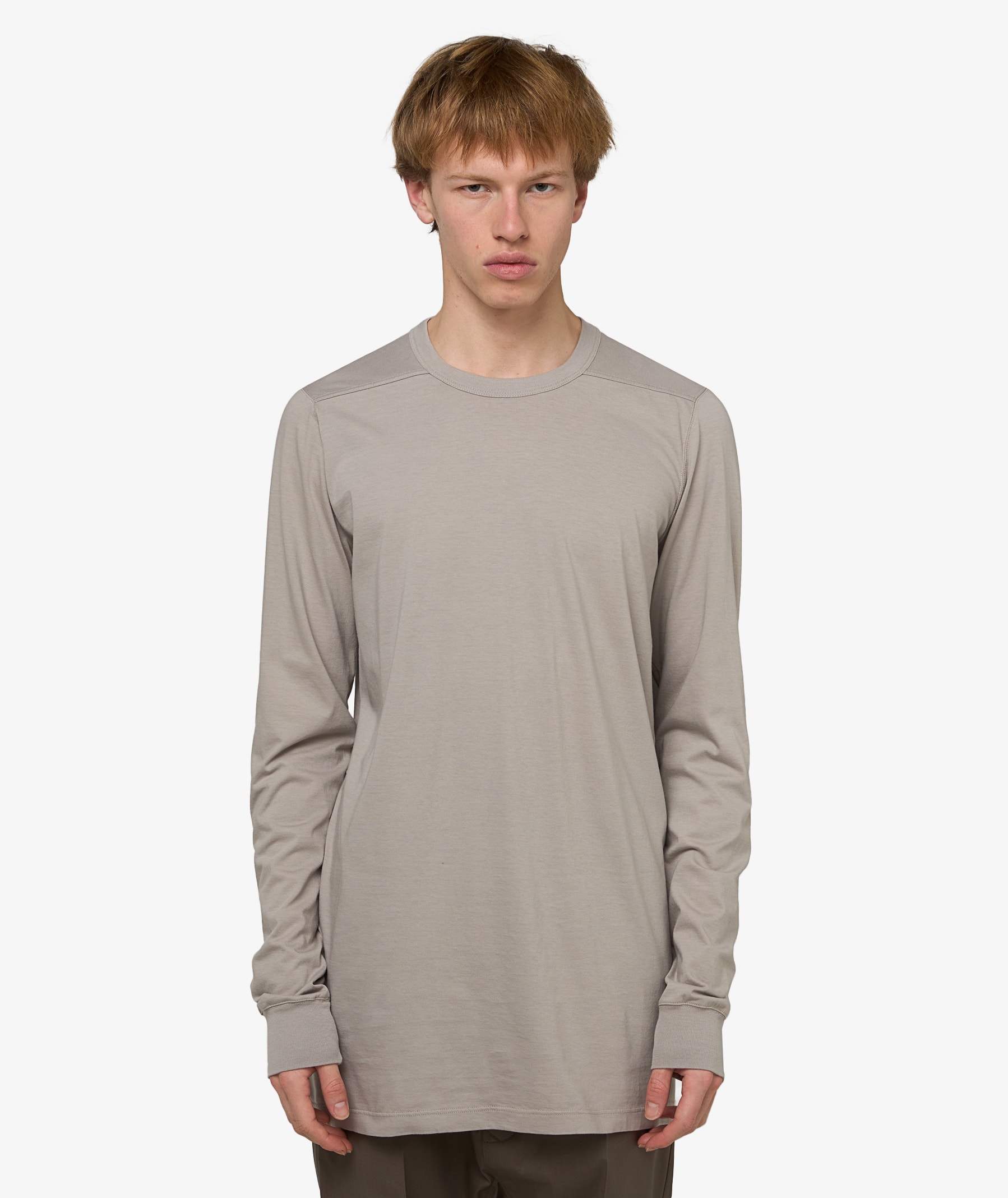 Rick Owens Level Long Sleeve T-Shirt | Pearl | SVD USA