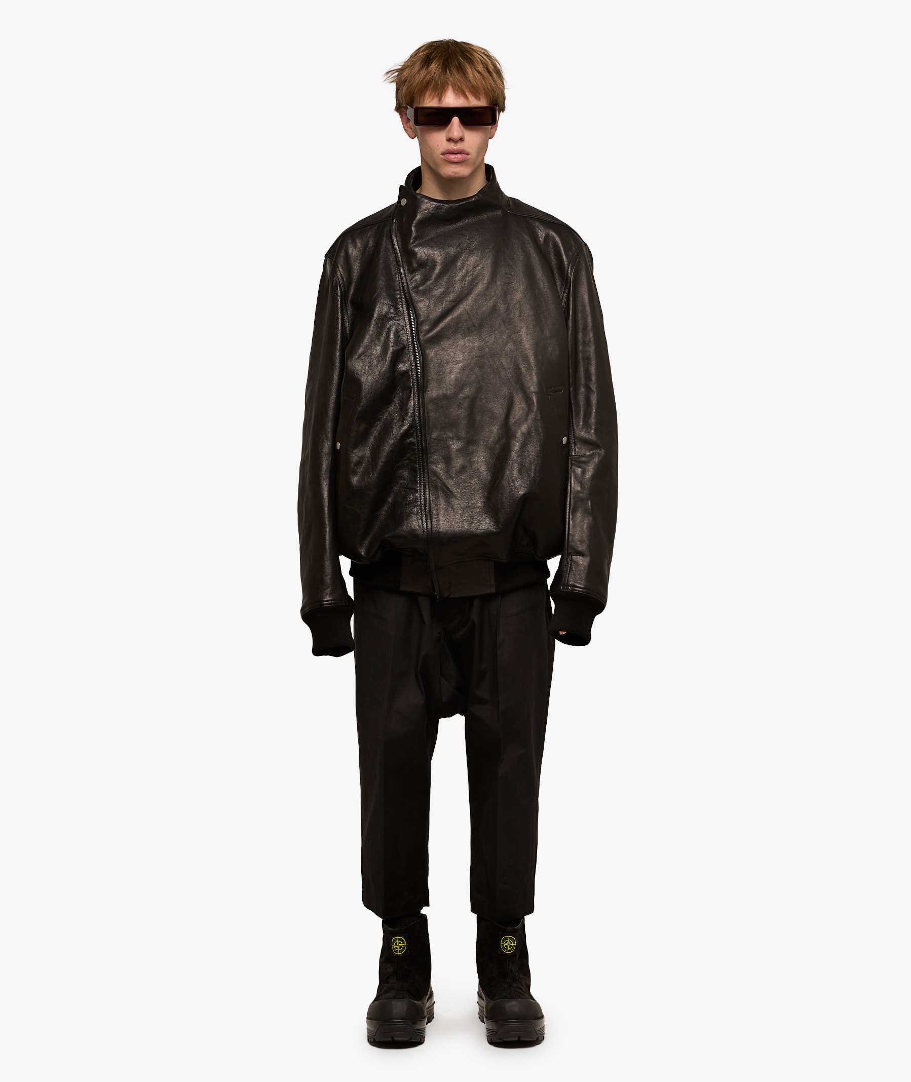 Rick Owens Drawstring Cropped Pants | Black | SVD USA