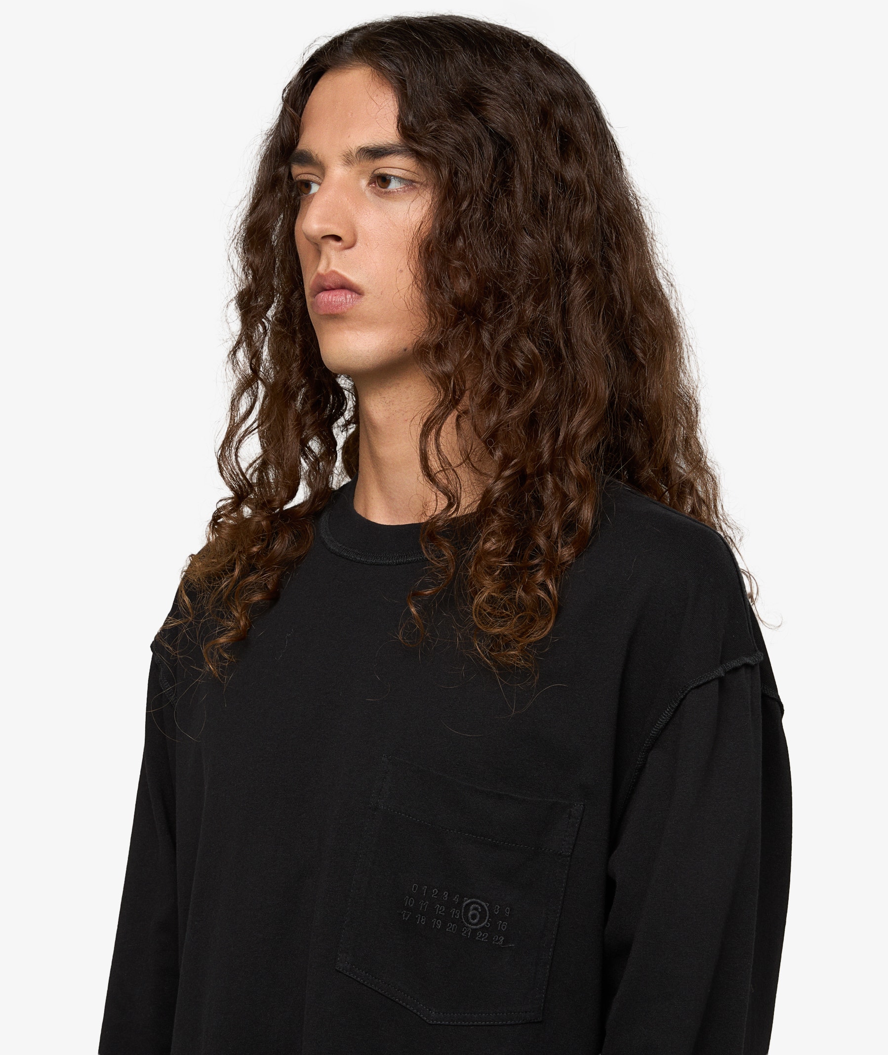 MAISON MARGIELA Long Sleeve T-Shirt | Black | SVD USA