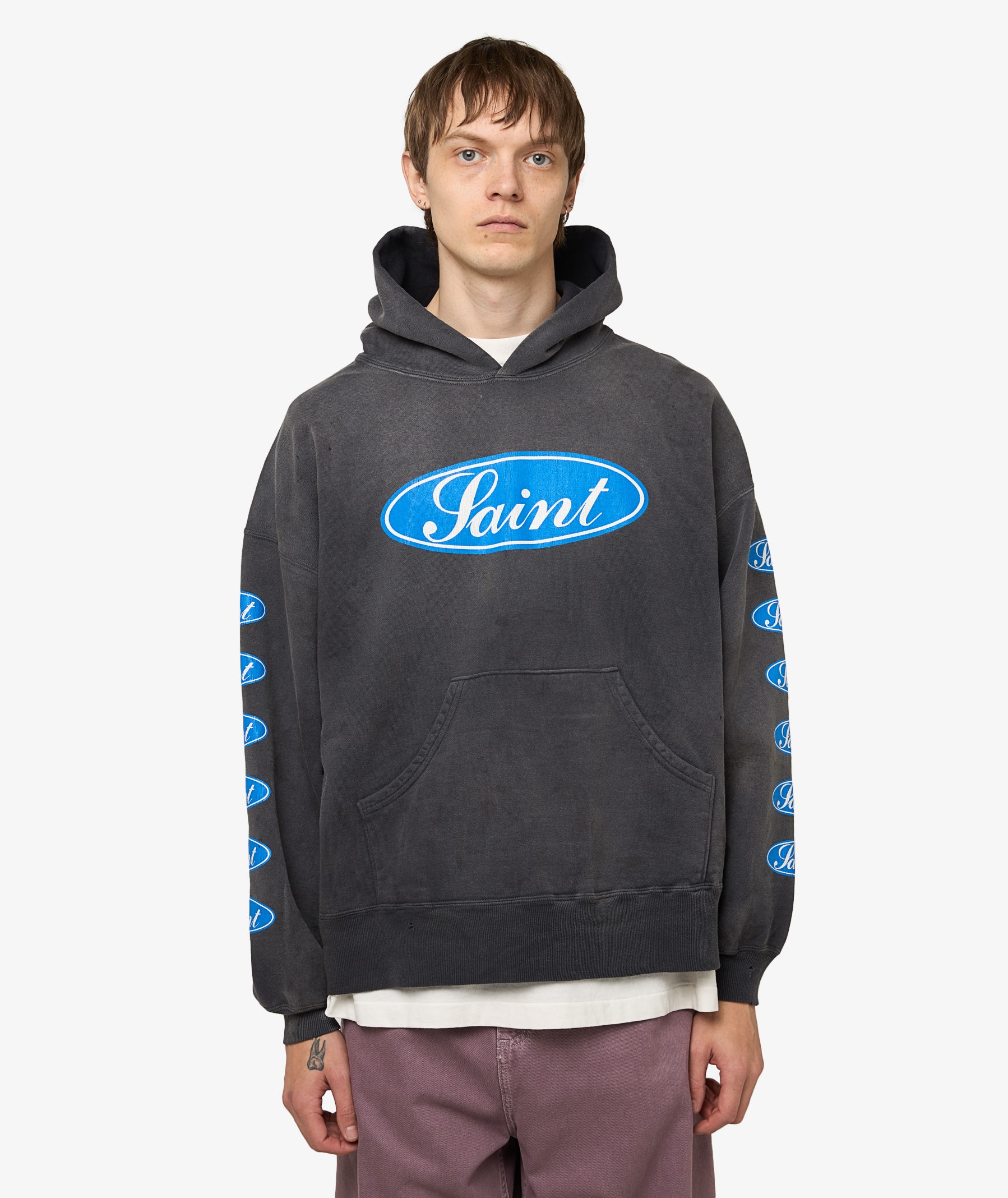 SAINT Mxxxxxx Love Among Hoodie | Charcoal | SVD USA