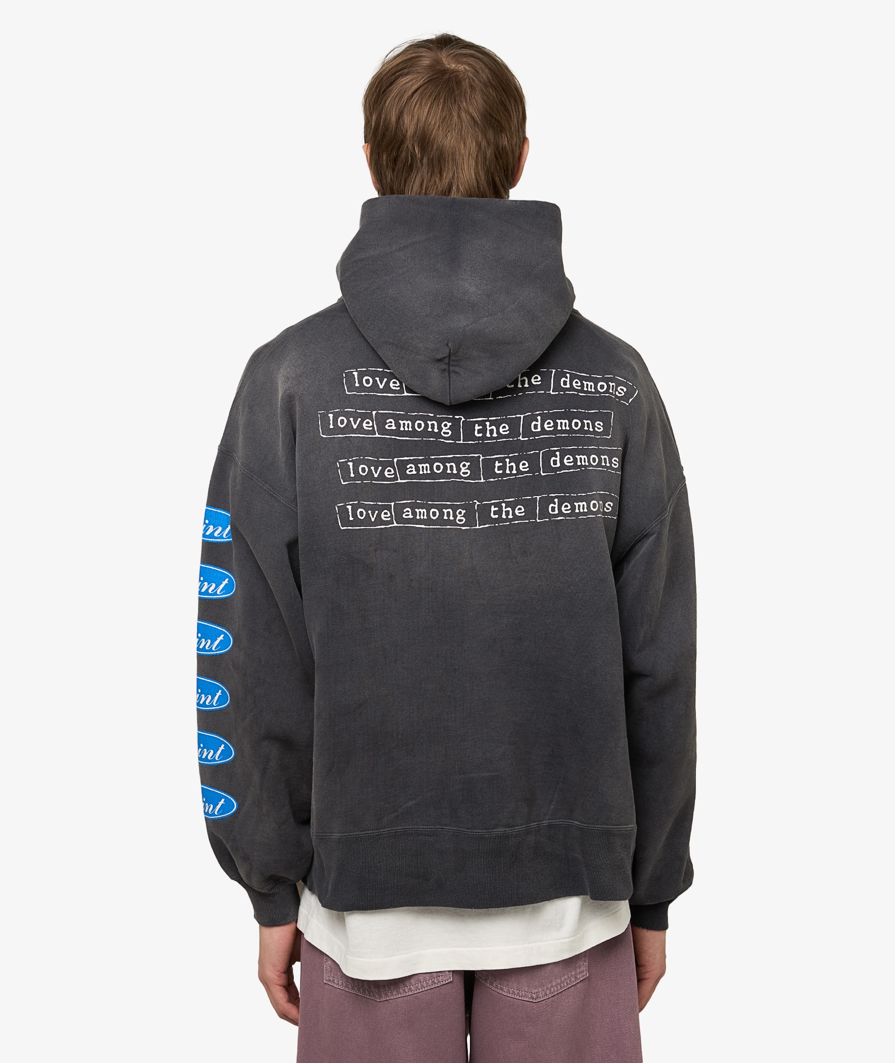 SAINT Mxxxxxx Love Among Hoodie | Charcoal | SVD USA
