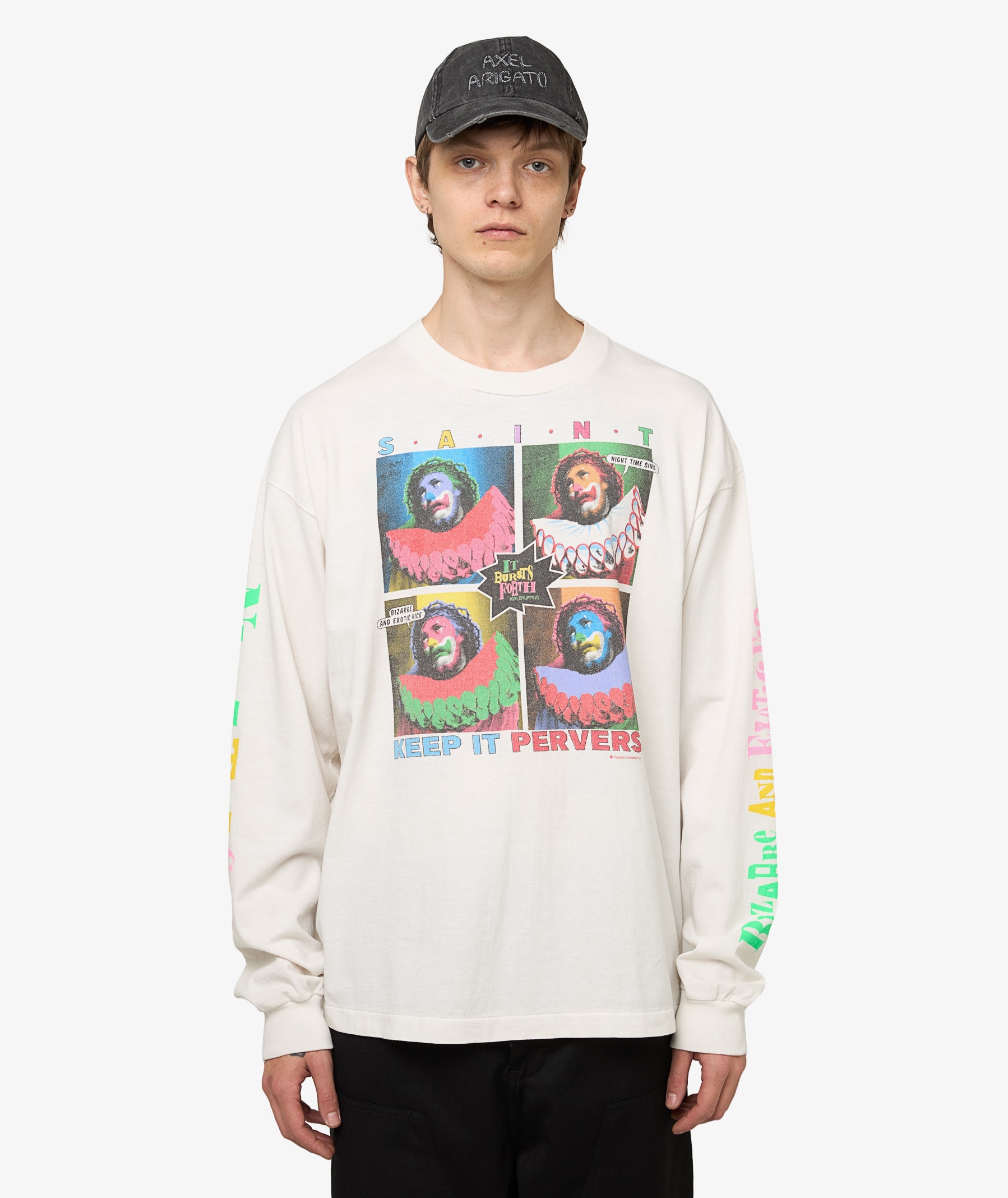 SAINT Mxxxxxx Keep It Long Sleeve T-Shirt | Off White | SVD USA