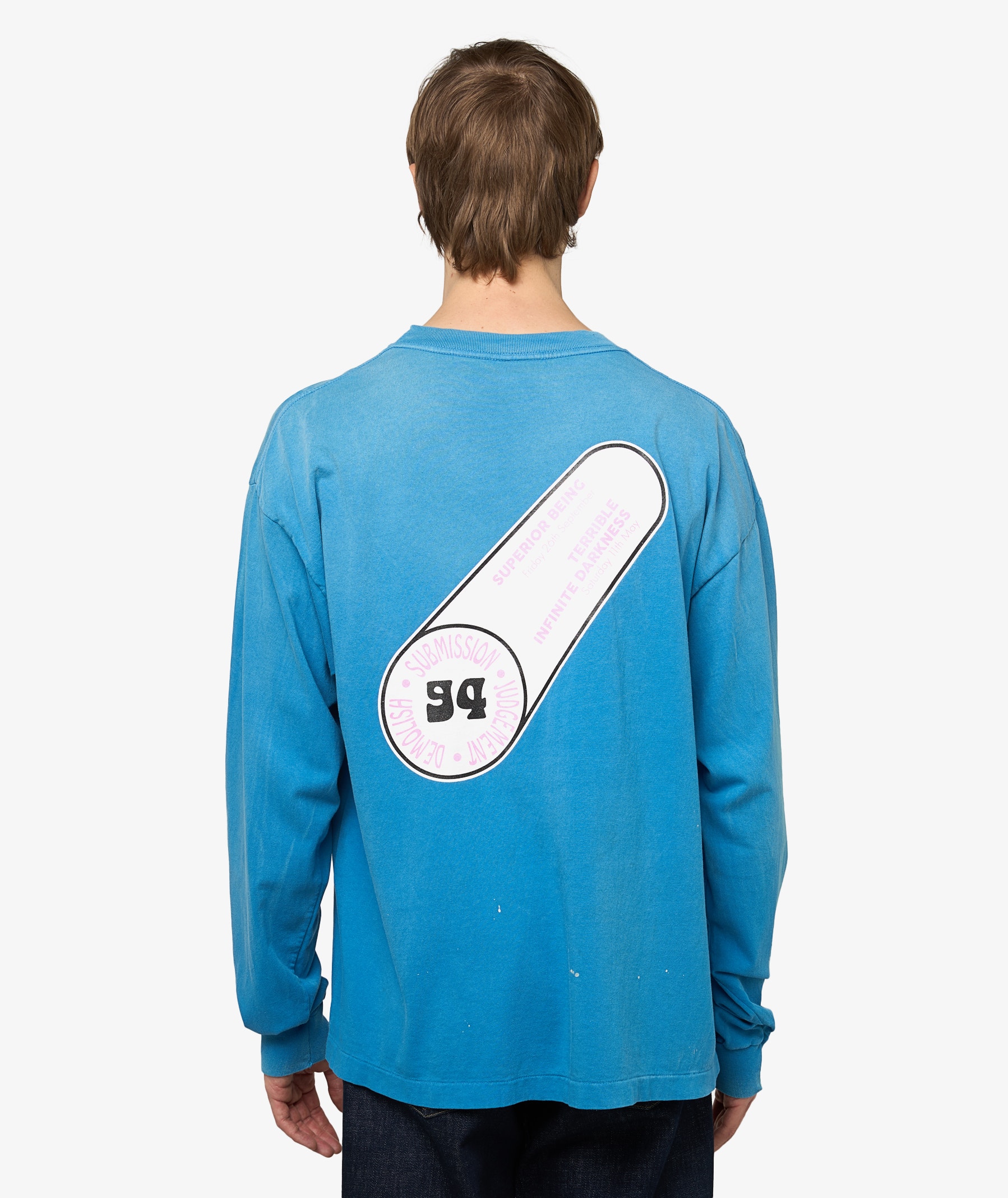 SAINT Mxxxxxx Immaculate Long Sleeve T-Shirt | Blue | SVD