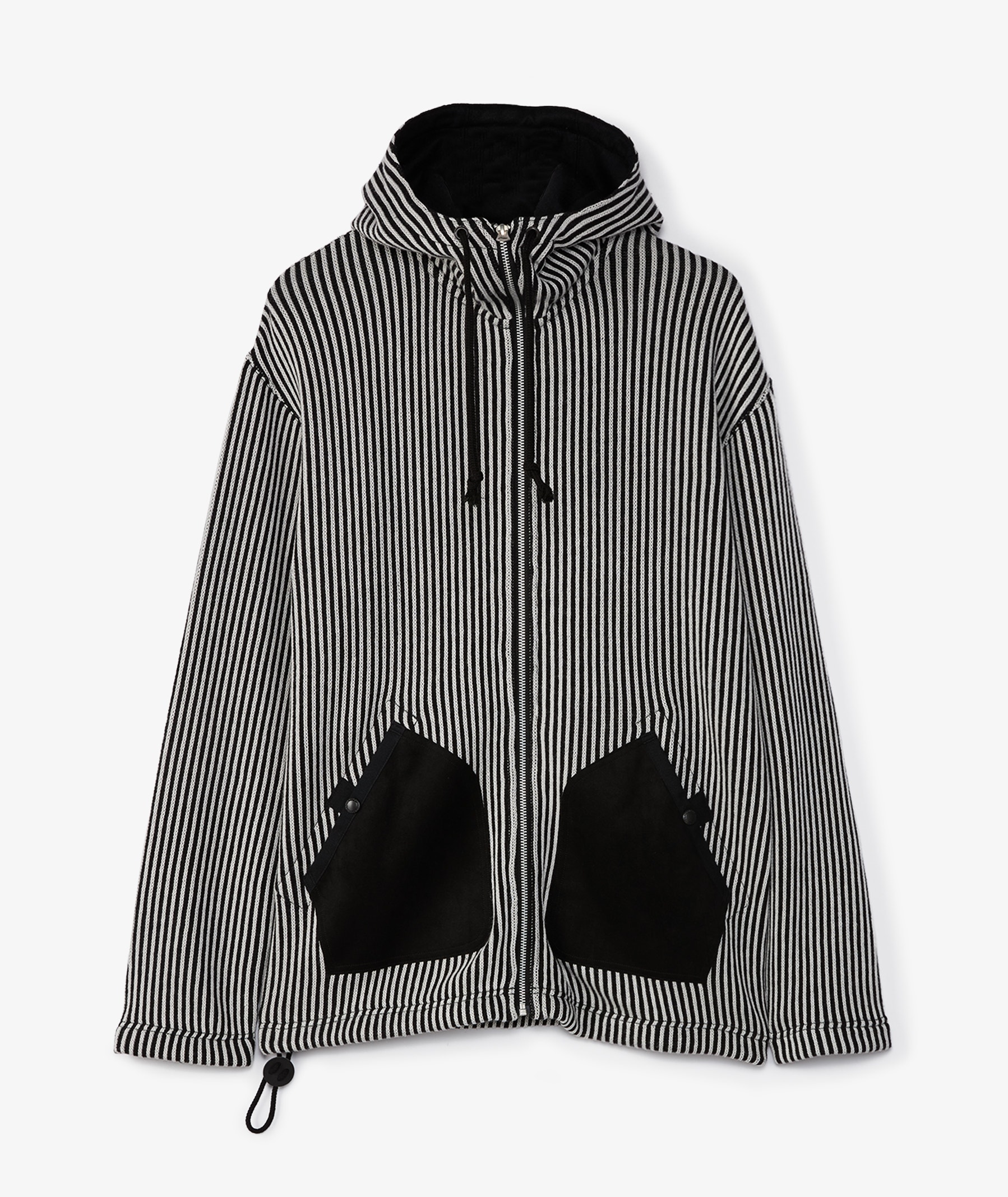 Junya Watanabe MAN Striped Hooded Zip Jacket in Multicolor | SVD