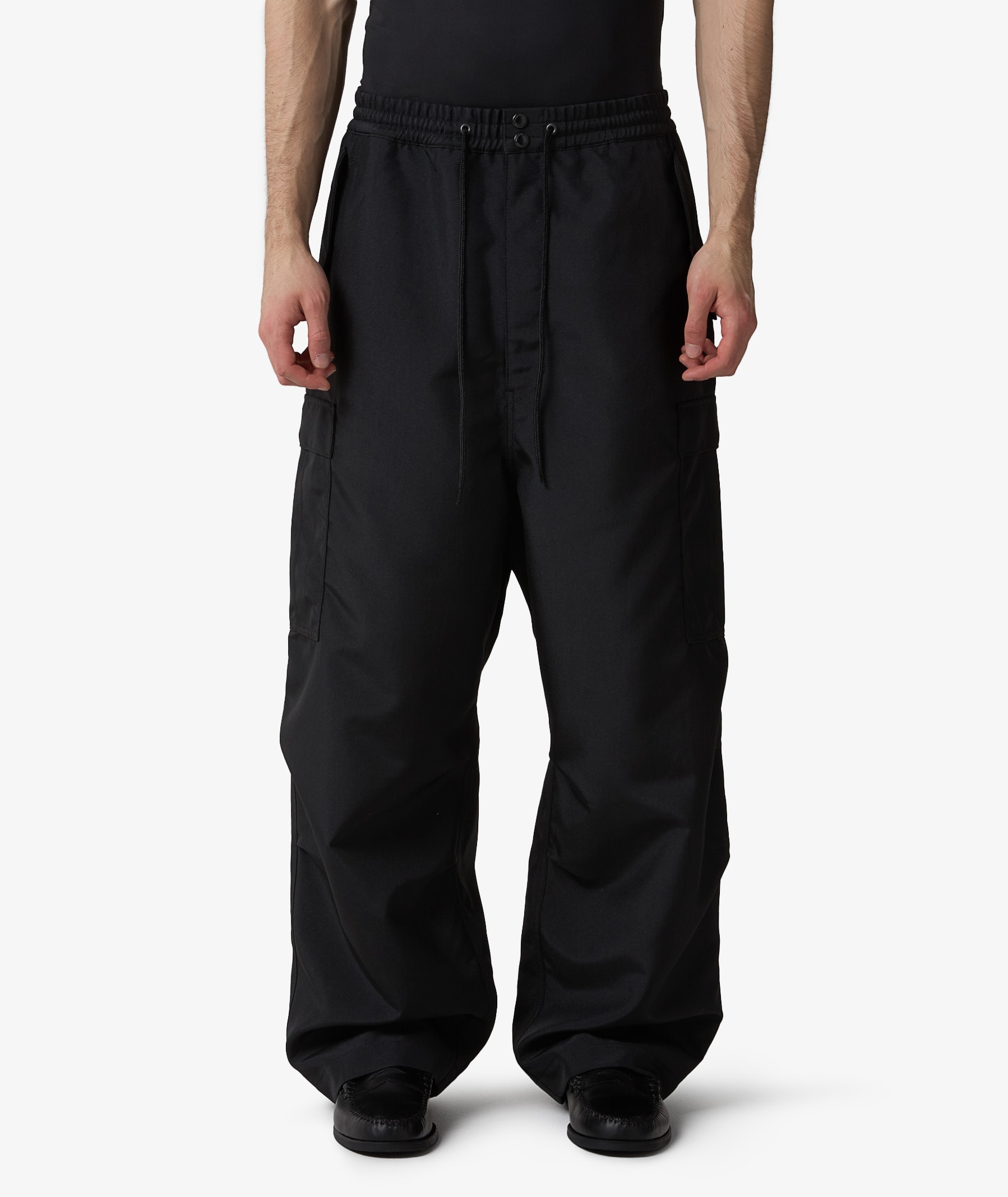 Junya Watanabe MAN Wide Leg Cargo Pants in Black | SVD USA