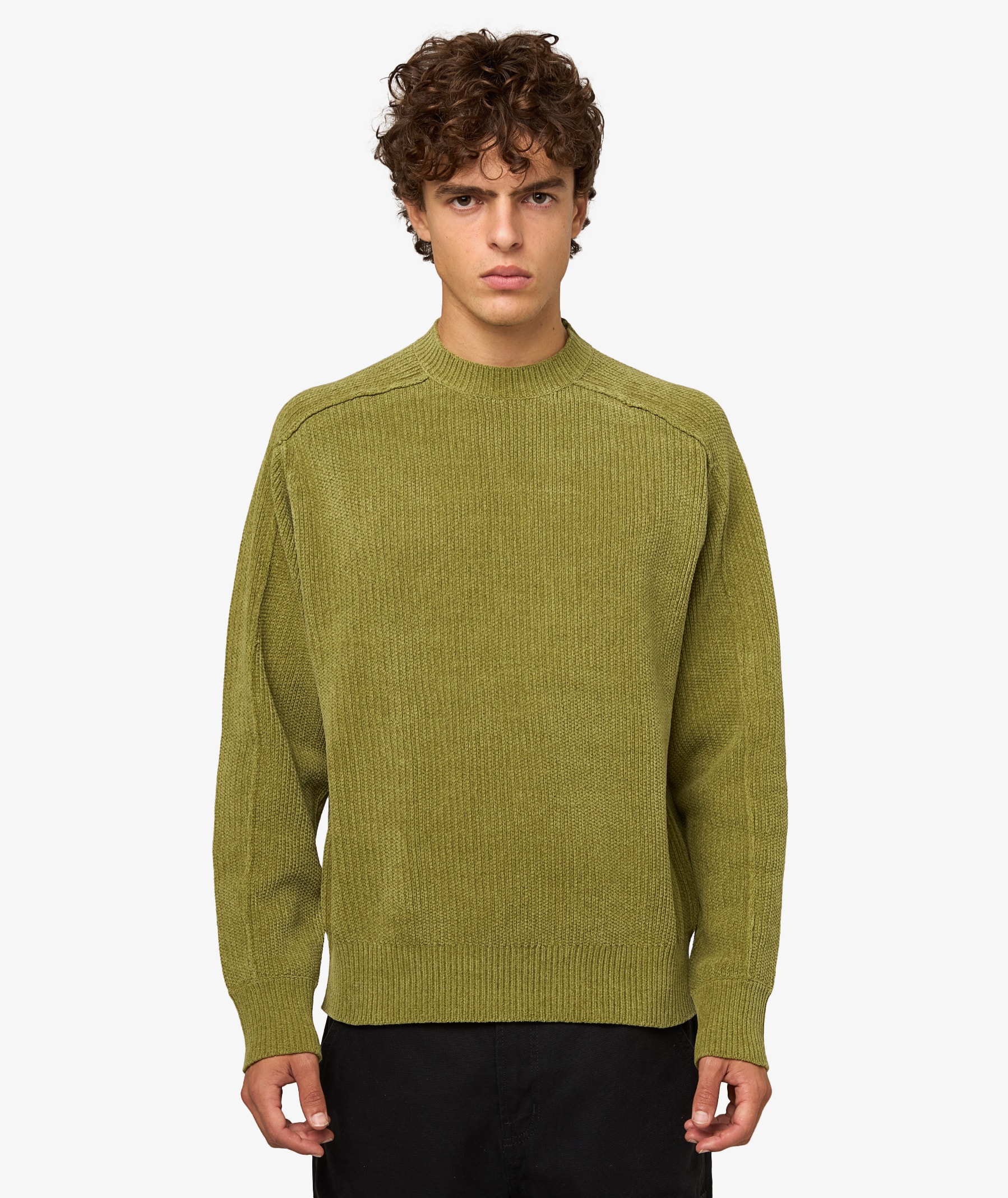 Stüssy Exposed Seam Sweater | Green | SVD USA