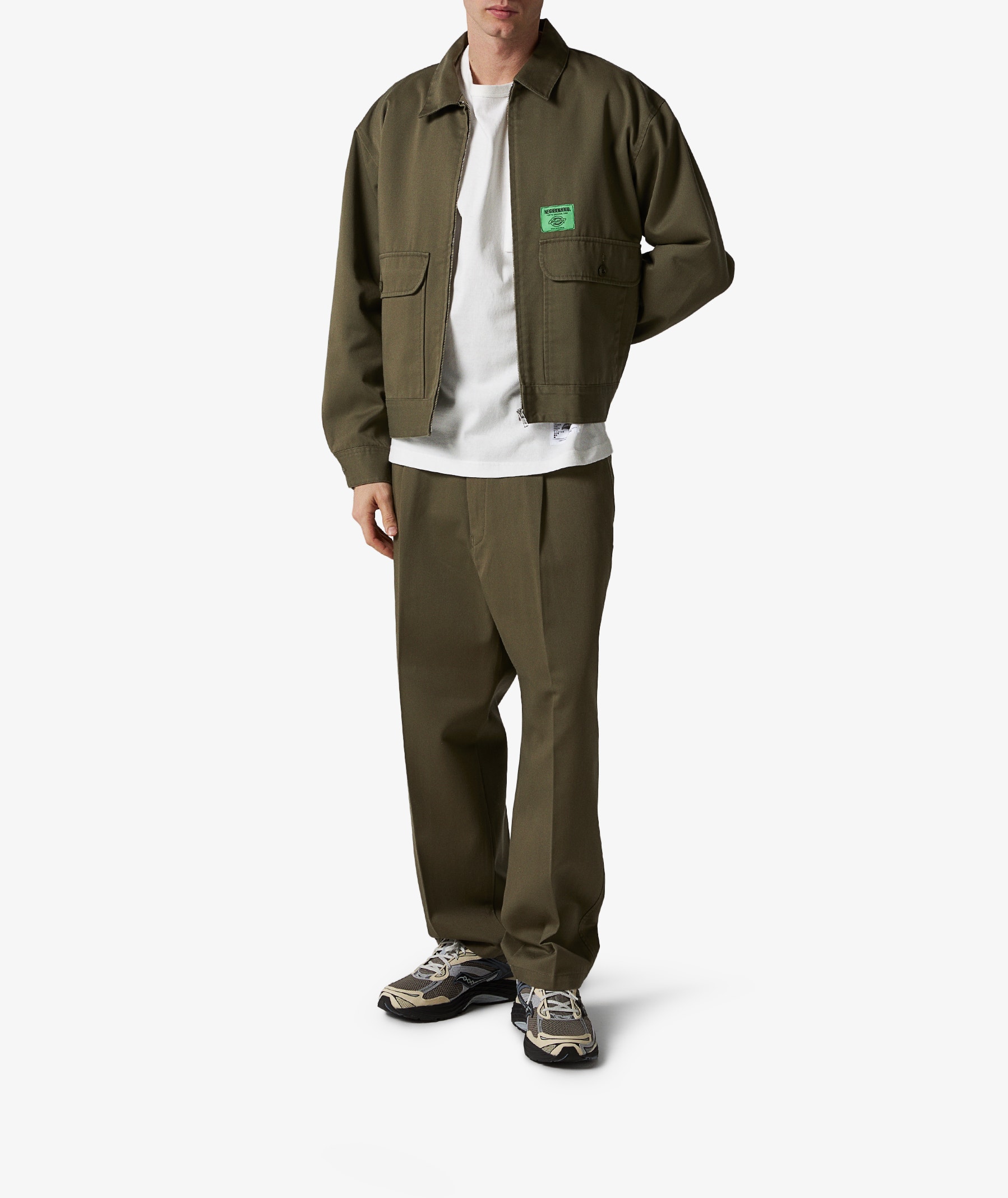 Neighborhood Zip Work Jacket x Dickies in Khaki | SVD USA