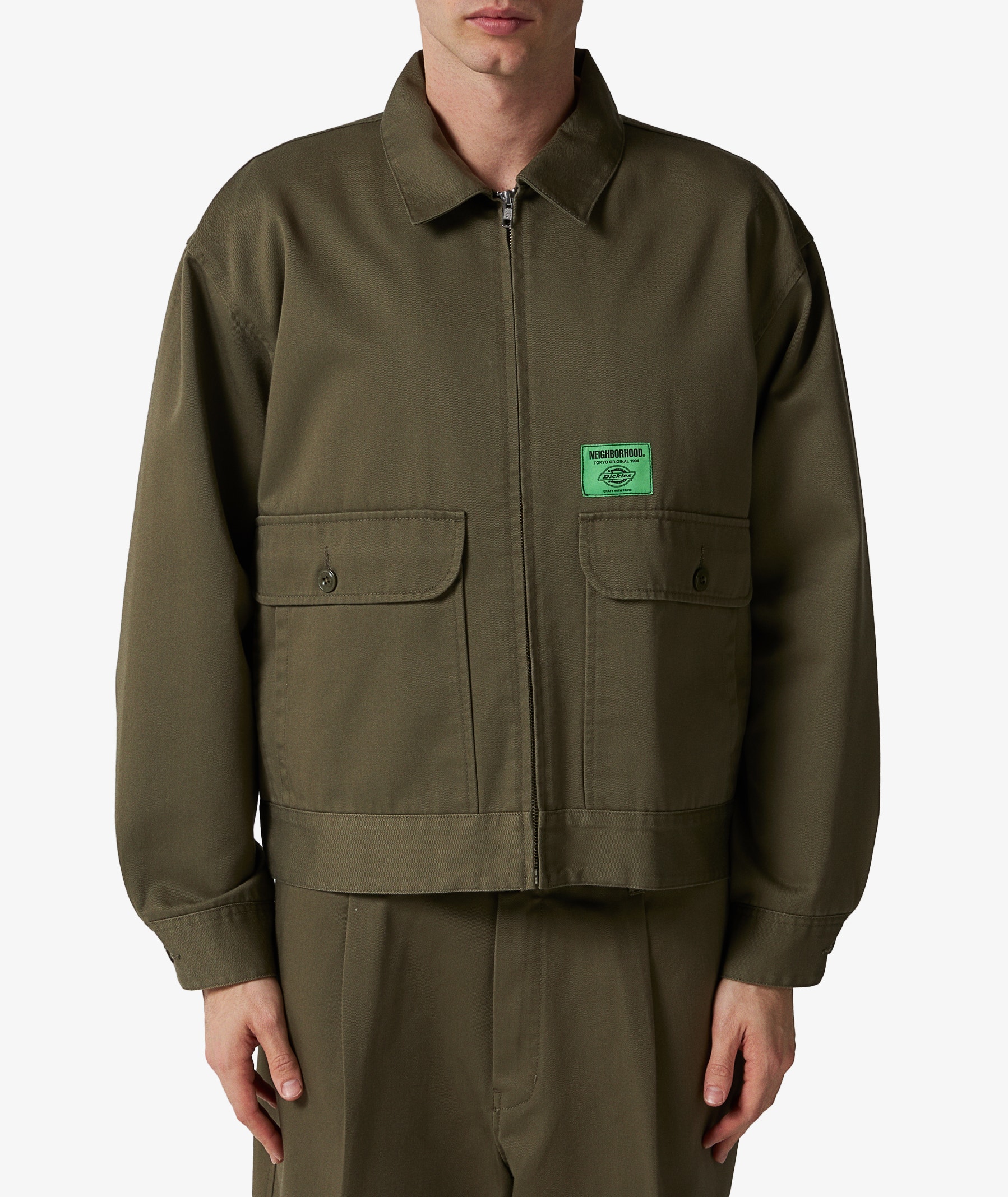 Neighborhood Zip Work Jacket x Dickies in Khaki | SVD USA
