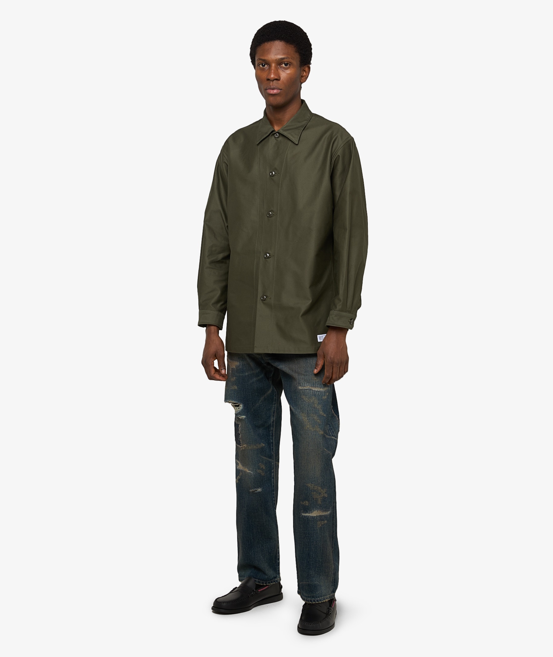 WTAPS CBW 01 Long Sleeve Shirt | Olive Drab | SVD