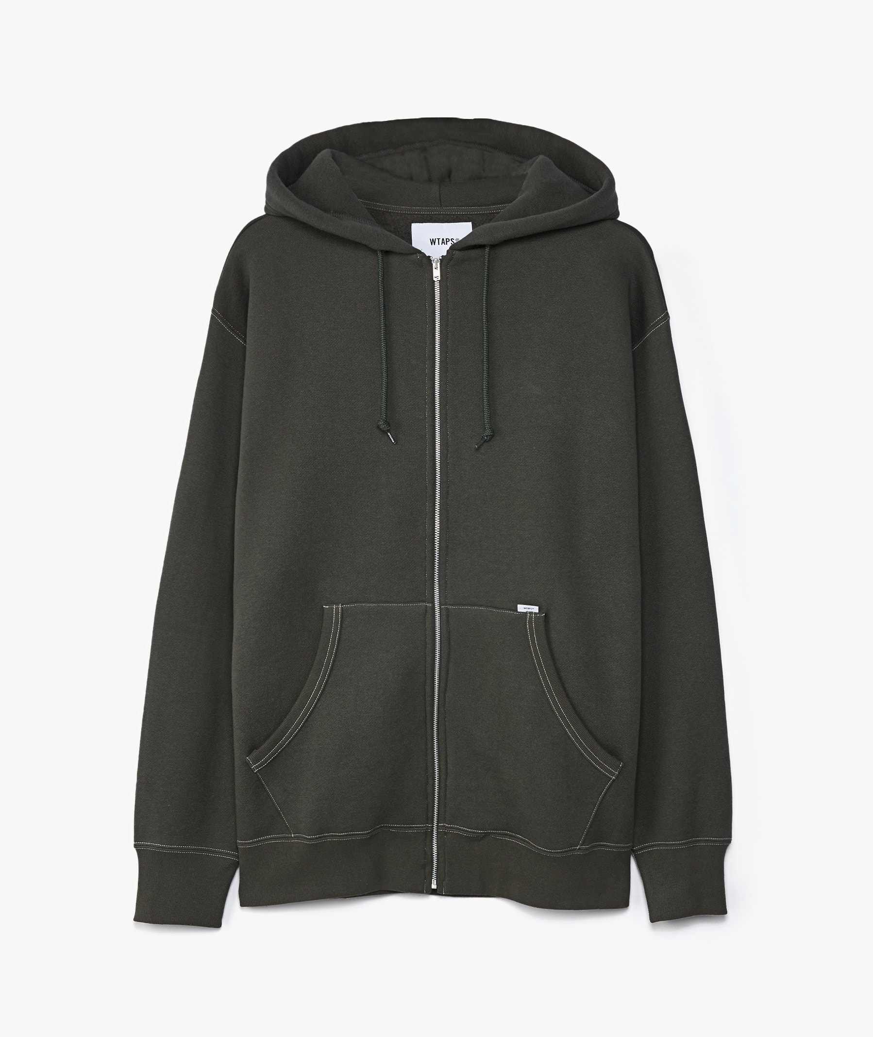 Black WTAPS Blank Zip Hoodie | SVD