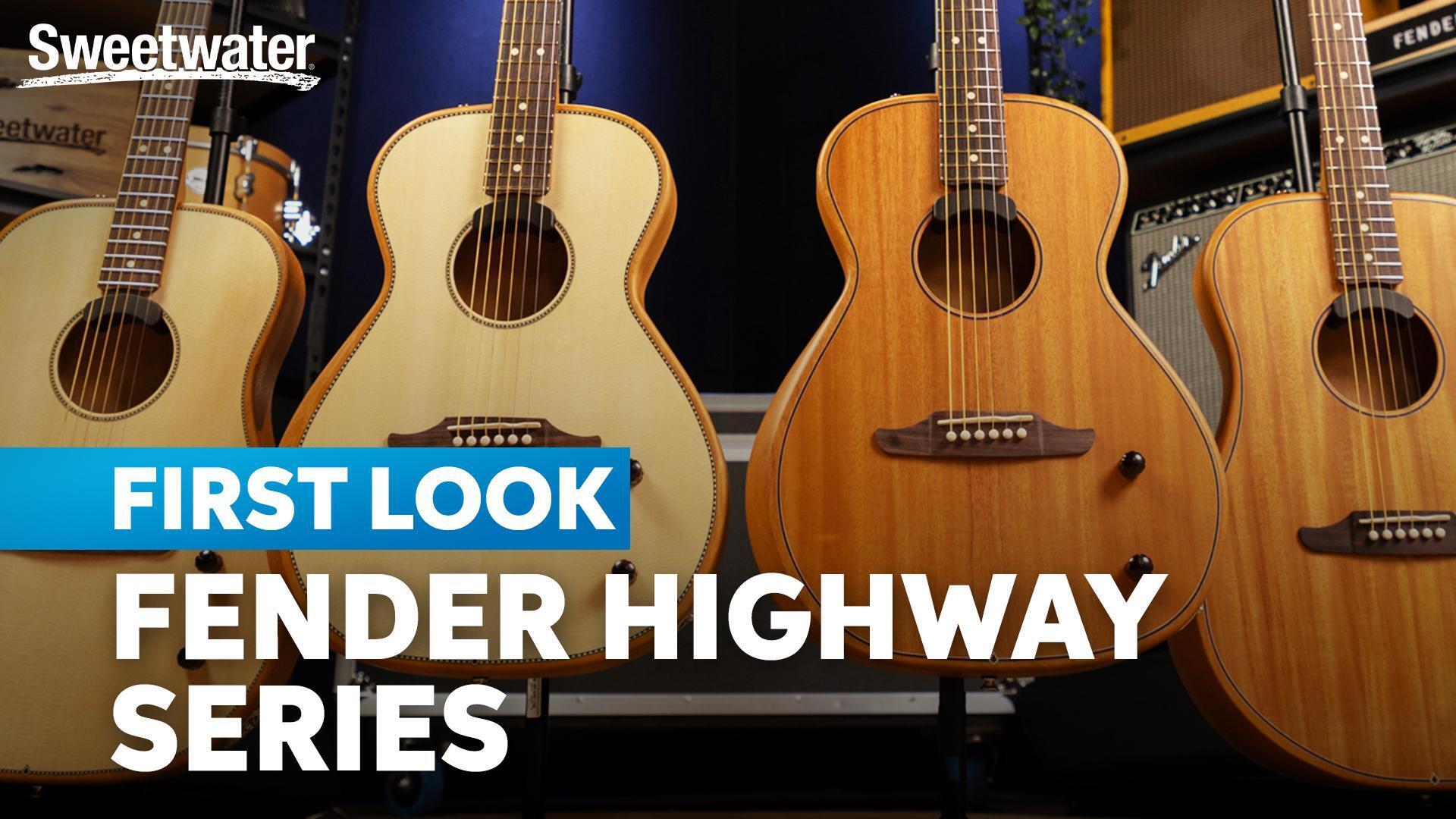 Fender Highway Series Parlor Acoustic-electric Guitar - Mahogany