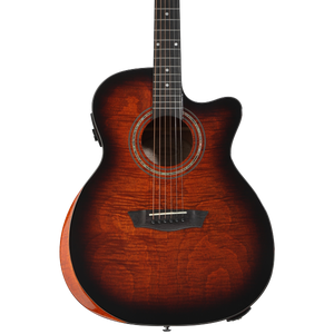 Washburn RO10 Rover Travel Guitar - Natural | Sweetwater