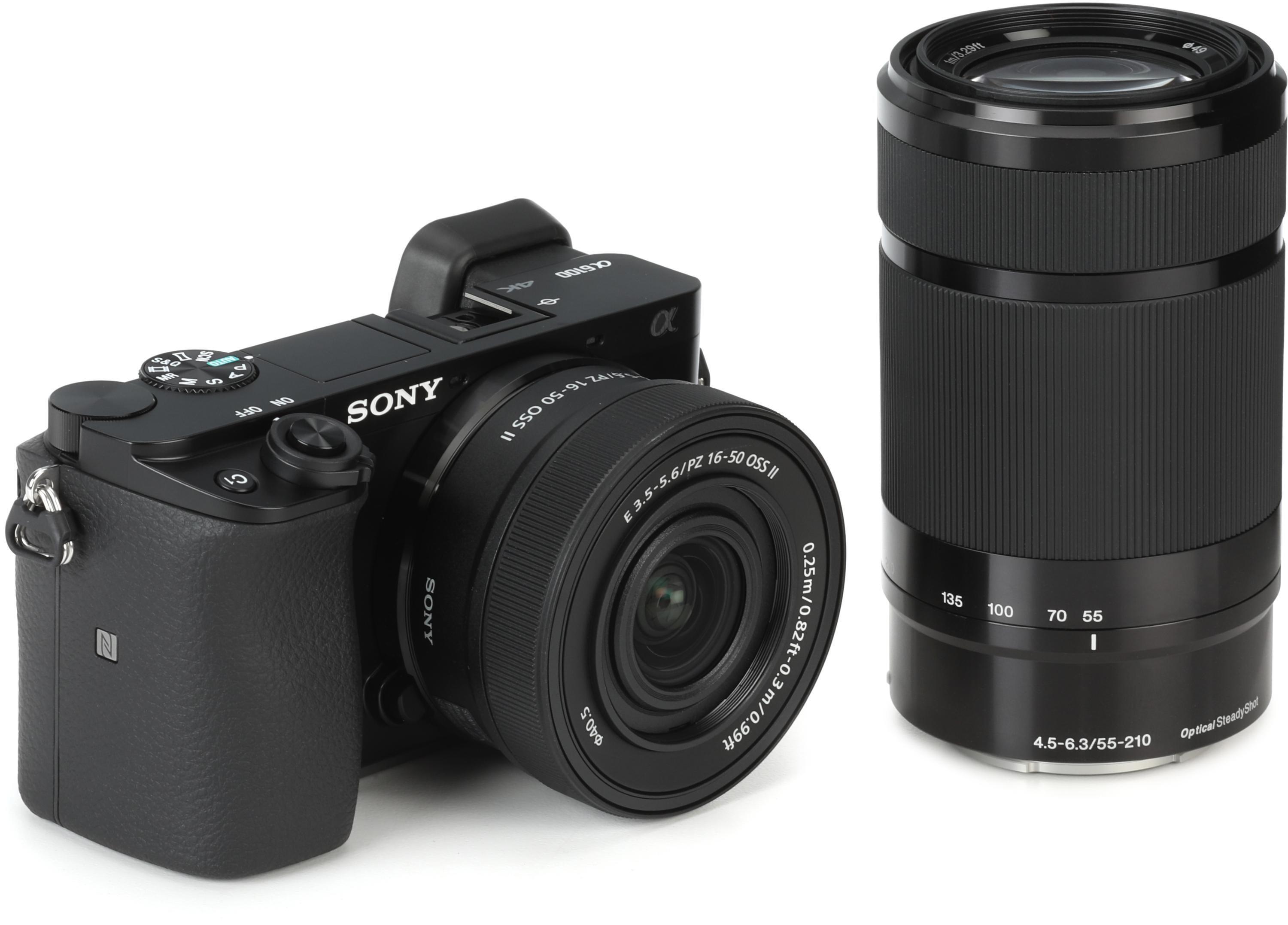 Sony Alpha 6100 Camera Kit with 16-50mm and 55-210mm Lenses