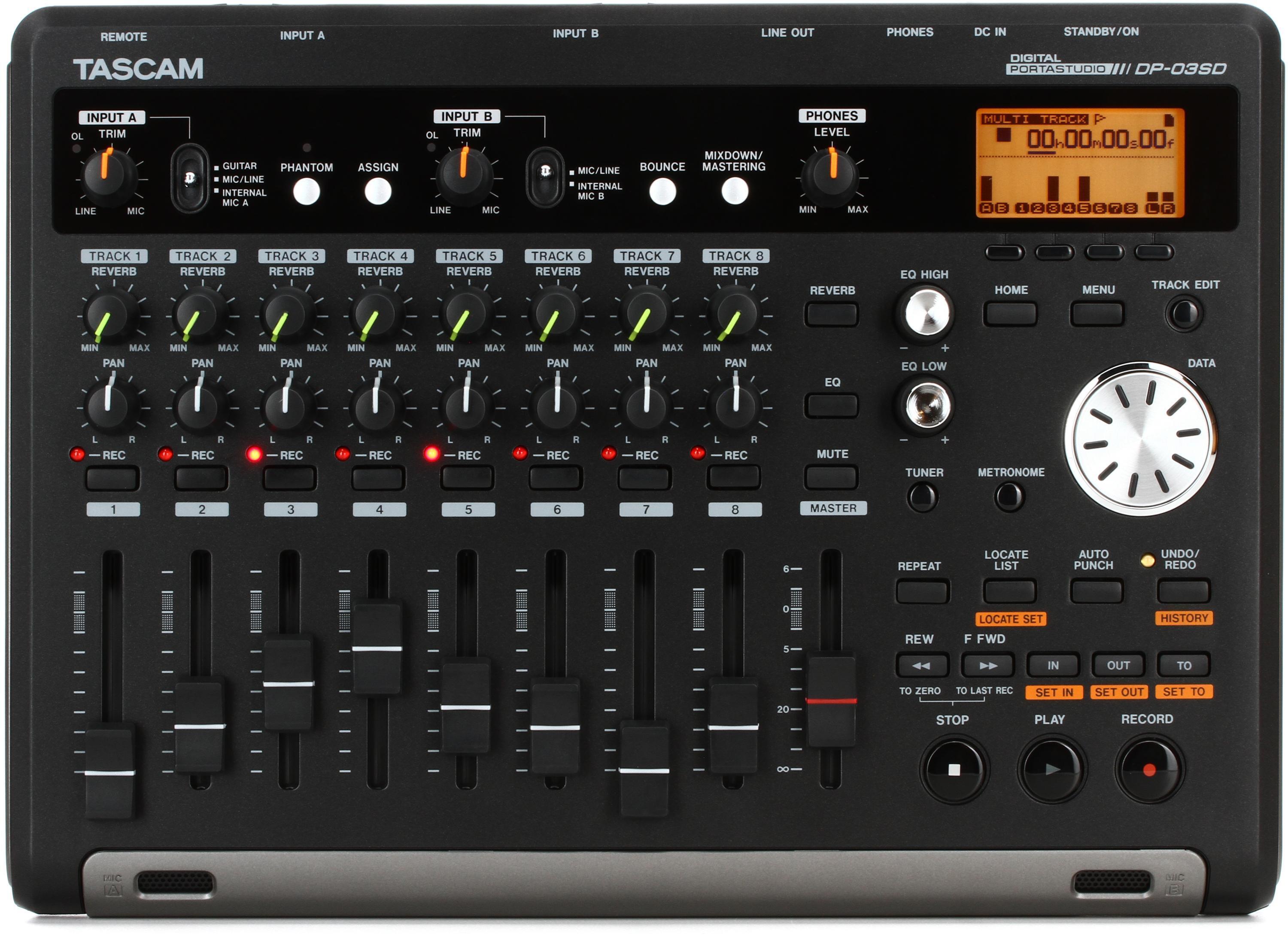 TASCAM DP-03SD 8-track Digital Portastudio | Sweetwater
