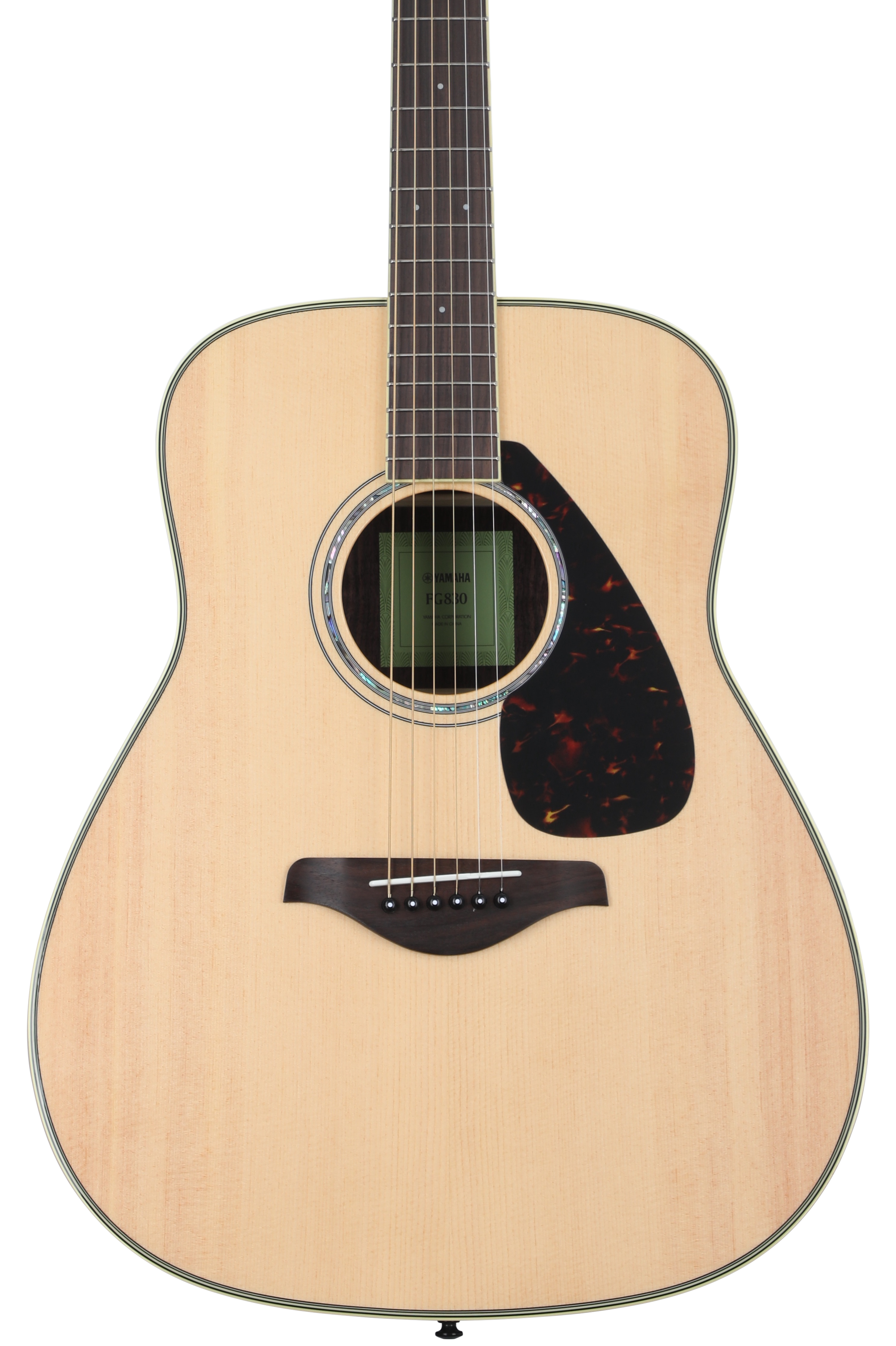 Yamaha FG830 Dreadnought Acoustic Guitar - Natural | Sweetwater