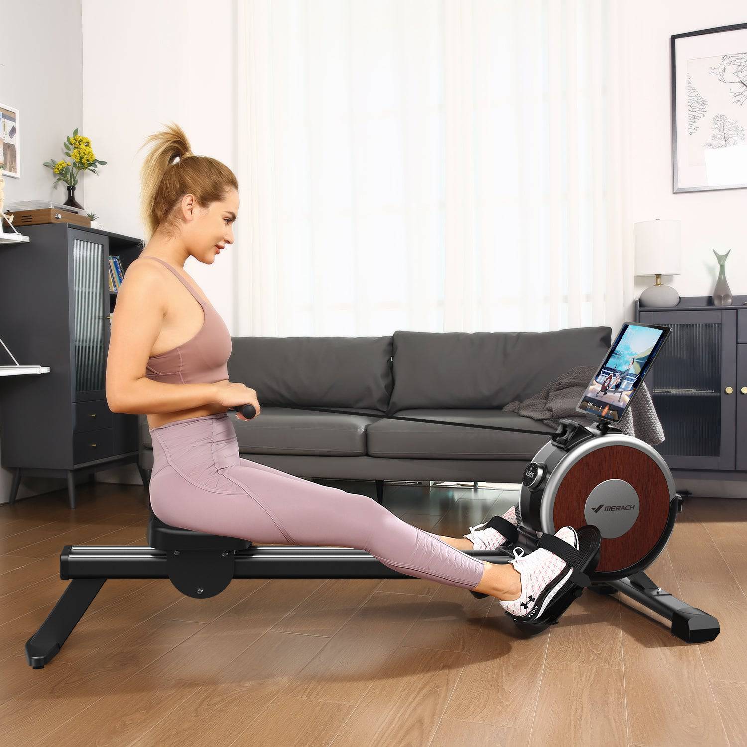 Q1S Home Smart Rower - Auto Resistance Magnetic Rowing Machine