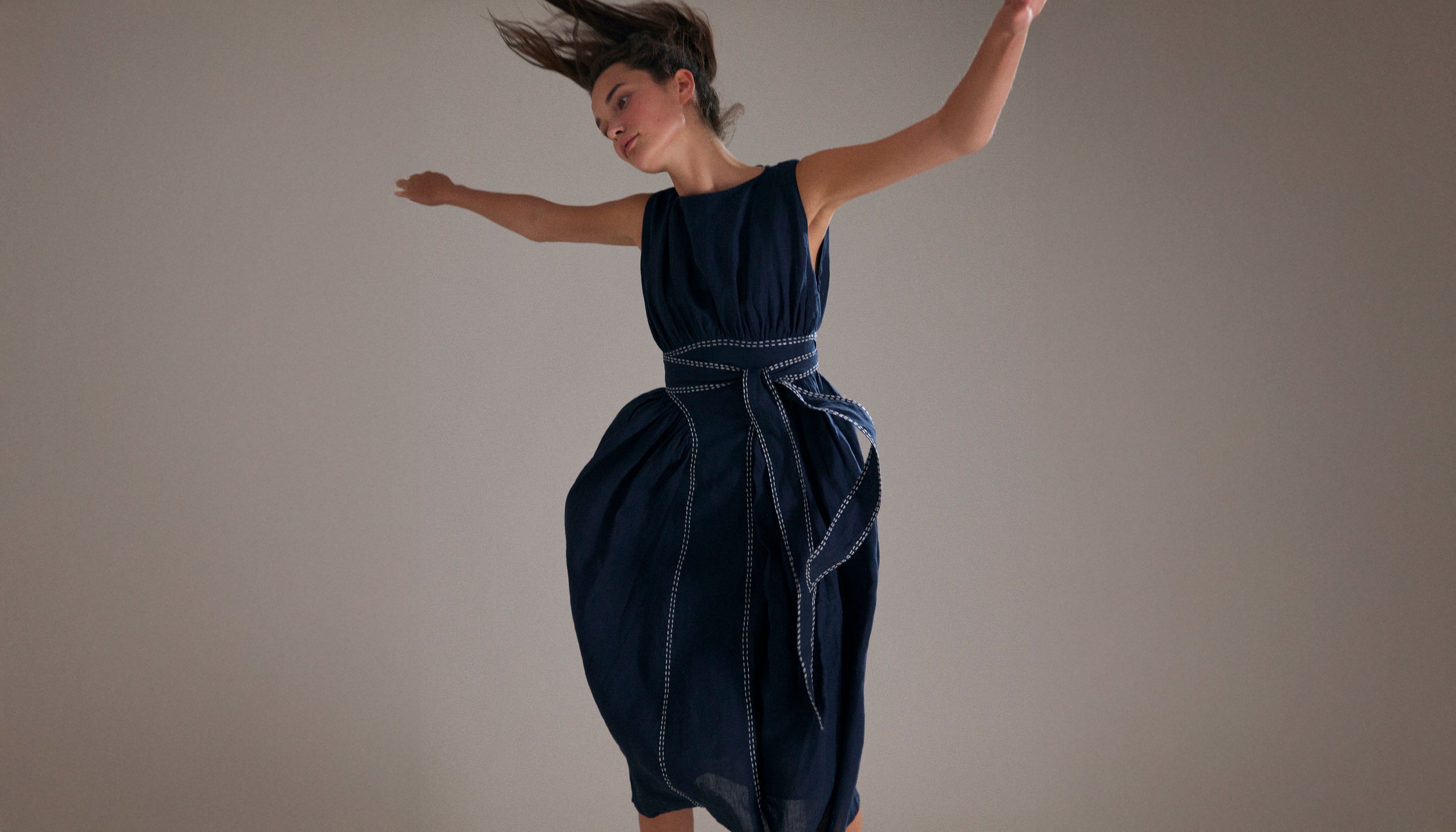 Merlette Soliman Tiered Dress in Black