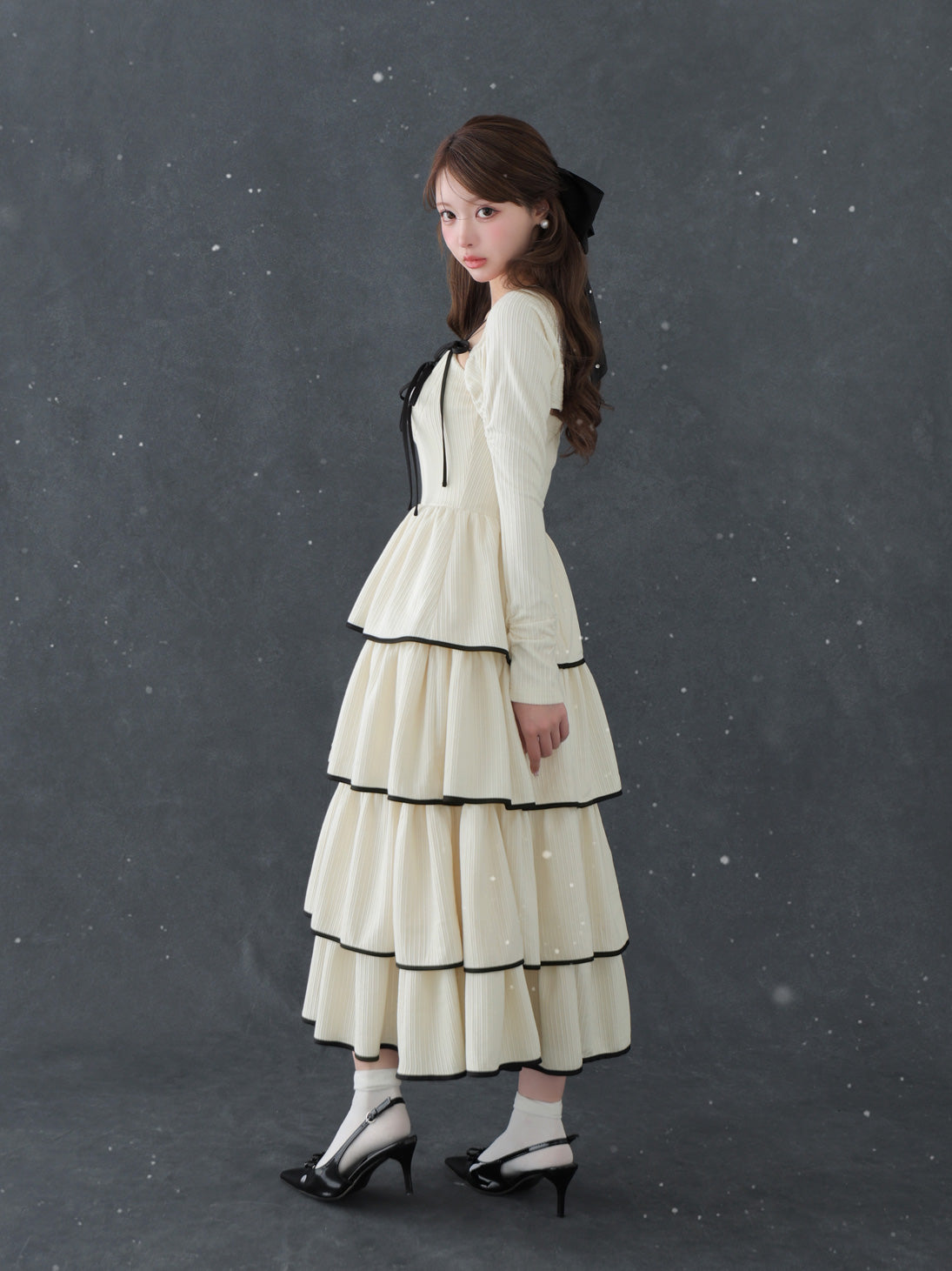 Tiered ribbon ensemble onepiece(eme10766) – M me eme