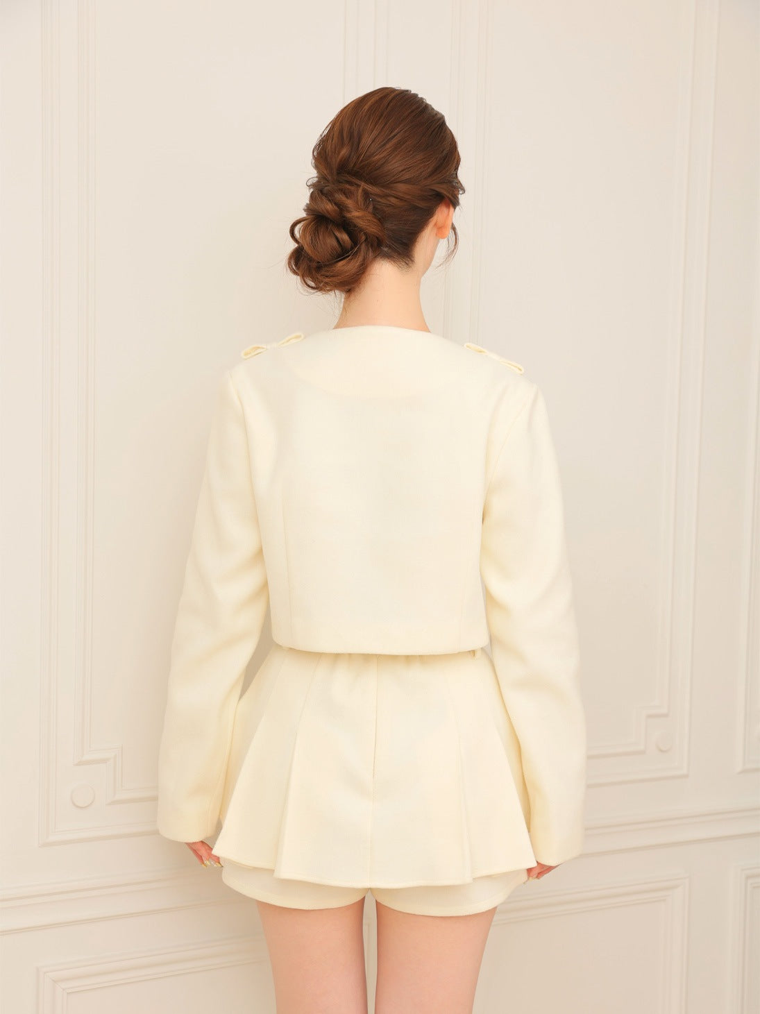 Cropped melton jacket(eme10498) – M me eme