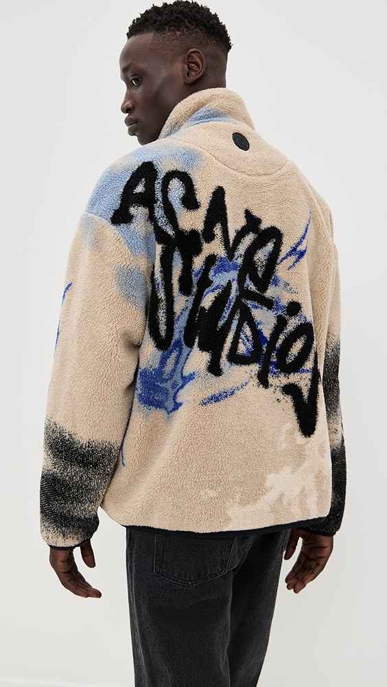 Acne Studios Ovinta Jacquard Teddy Jacket | Shopbop