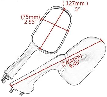 Amazon | ホンダ用 ミラー 左右セット ブラック カーボン 調 CBR250RR