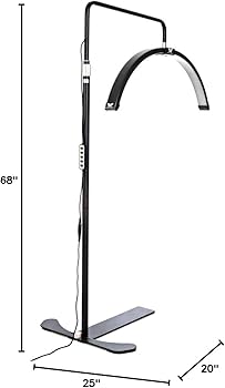 Existing Beauty LED Lash Light – Half Moon Floor Lamp with