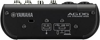 Amazon.com: Yamaha AG06MK2 Black 6-Channel Live Streaming Loopback