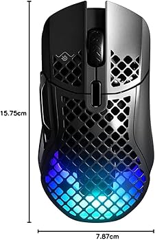 Amazon.co.jp: SteelSeries ゲーミングマウス 無線 ワイヤレス Aerox 5