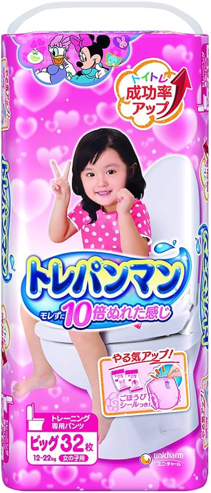 Amazon.co.jp: トレパンマン女の子用ビッグ32枚（パンツタイプ