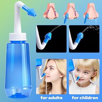 Waterpulse Saline Nasal Spray & Neti Pot Sinus Rinse Kit - Nasal