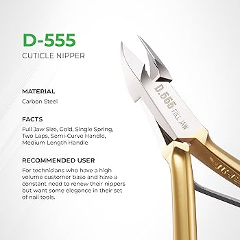 Amazon.com: Hard Steel Cuticle Nipper D-555 - Kem Nghia : Beauty