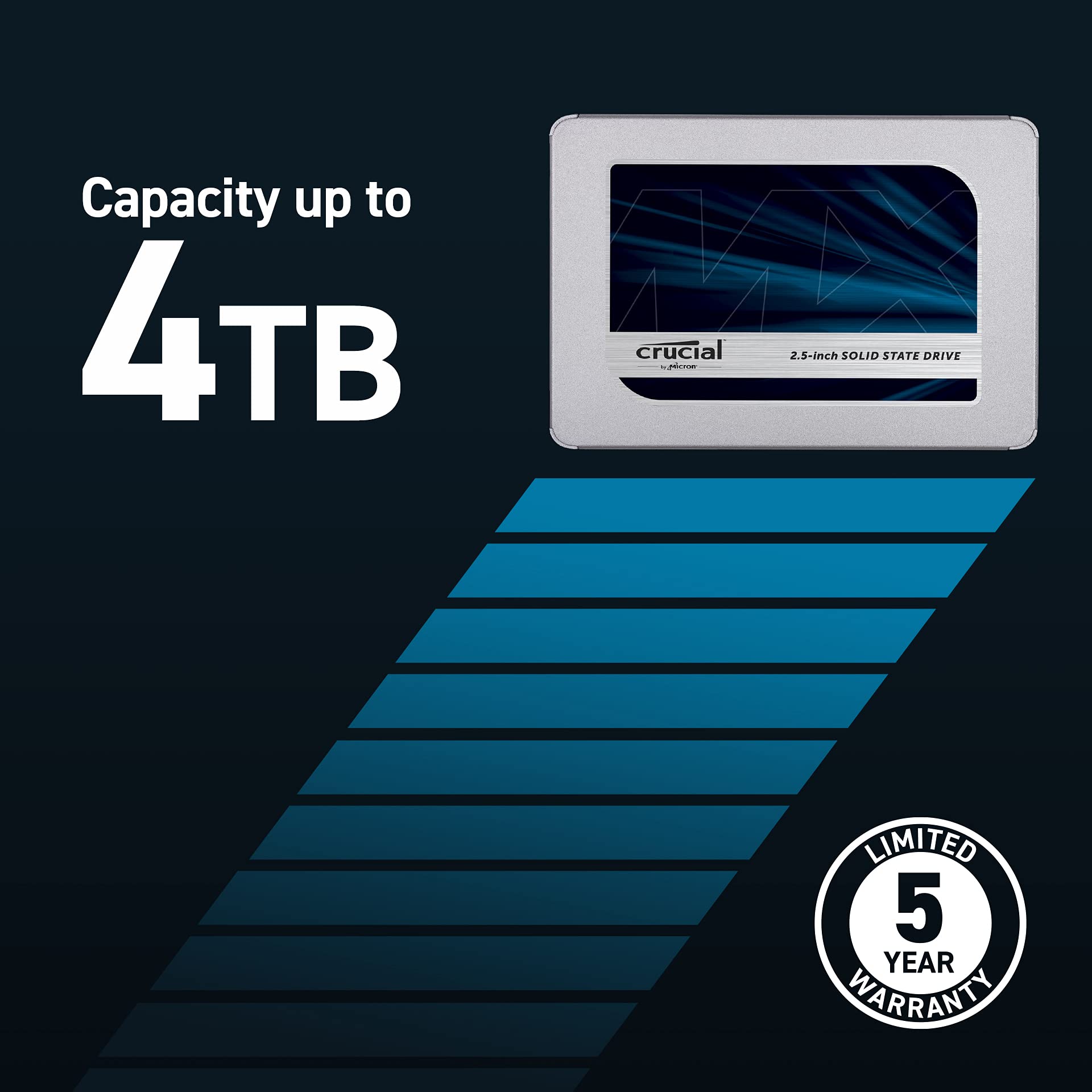 Amazon.com: Crucial MX500 1TB 3D NAND SATA 2.5 Inch Internal SSD