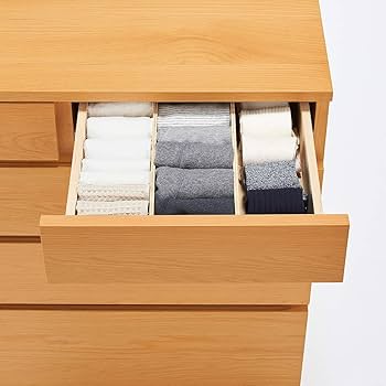 Amazon｜無印良品 木製チェスト4段・オーク材 幅88×奥行44×高さ83cm