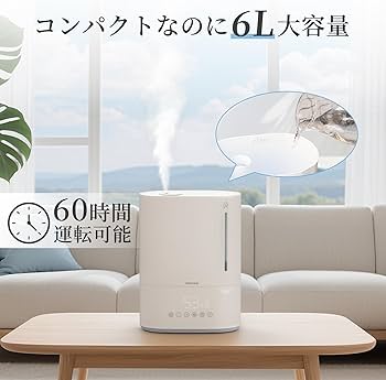 Amazon.co.jp: 加湿器 大容量 6L エペイオス(Epeios) 加湿器 加熱式
