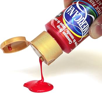 Amazon.com: DecoArt Americana Acrylic Paint, 2-Ounce, Cherry Red
