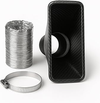 Amazon | [エスネット] 汎用 エアインテーク ダクト ドライ カーボン
