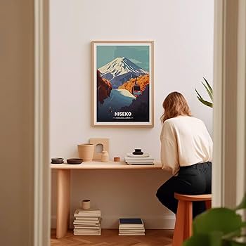 Amazon.com: Niseko Japan Ski Resort Snowboarding Travel Poster