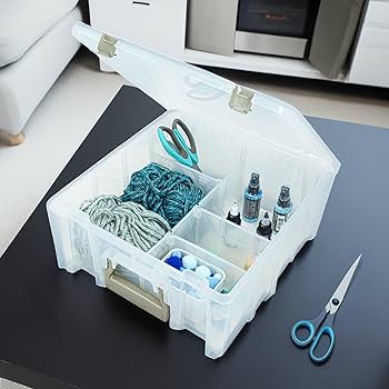 Amazon.com: ArtBin 6990SO Super Satchel Double Deep Compartment