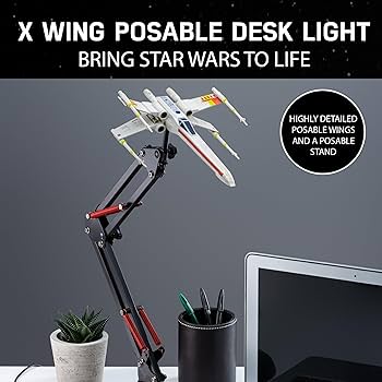 Amazon.com: Star Wars X Wing Posable Desk Lamp - Officially