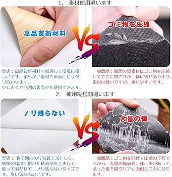 Amazon.co.jp: フロアタイル 黒 大理石調 置くだけ 床 リメイク シート