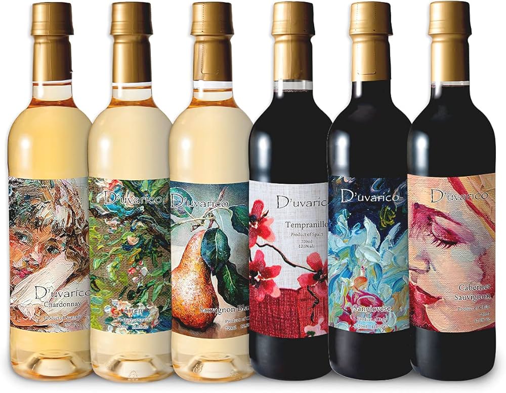 Amazon.co.jp: ワインセット 6本 【デュヴァ リコ】 シャルドネ 6種類