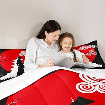 Amazon.com: Erosebridal Samurai Comforter Set Queen Size, Sunset
