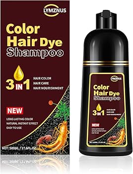 Amazon.com : Dark Chocolate Hair Dye Shampoo 3 in 1 for Gray Hair