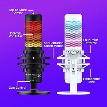 Amazon.co.jp: HyperX QuadCast S – RGB USB コンデンサーマイク PC