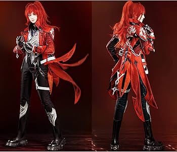 Amazon | コスプレ衣装 ウィッグ、武器、靴を追加可能 原神 ディルック